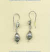 Sterling silver lady bug beads on handmade French hook earwires.				
 - Click for a larger picture